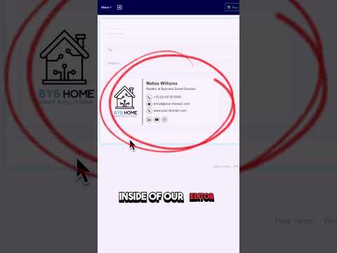 Clickable email signature