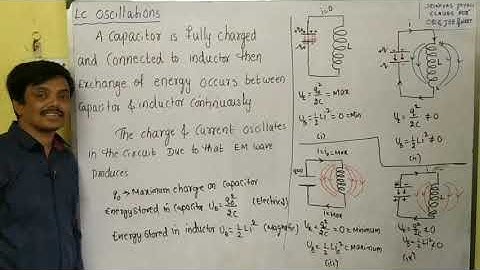Alternating current class 12 // LC oscillations qualitative study part 7.7 by srinivas