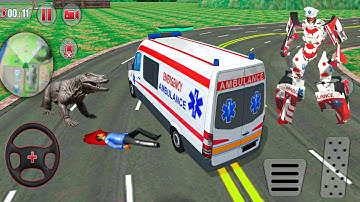 Ambulance Robot Car Transform #16  - Doctor Hero Flying Robot Rescue - Android GamePlay