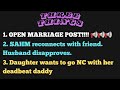 3 Things: Open marriage post, Husband doesn