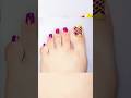 easy nail design for toe💛💜 #naildesigns #nailart#simplenails #youtubeshorts #ytshorts #shorts #viral