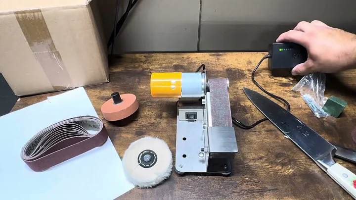 How to sharpen knife with belt sander TikTok shop or Amazon. It works!  Small metals. #howto #knife 