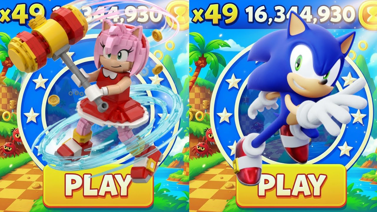 Sonic Dash - Sonic Dash VS Lego Amy _ Movie Sonic vs All Bosses Zazz ...