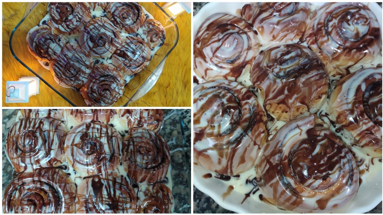 سينابون ناجح من أول تجربة بعجينة قطنية خفيفة وطرية بصلصة اقتصادية رهيبةولذيذة بزاف 😋❤️