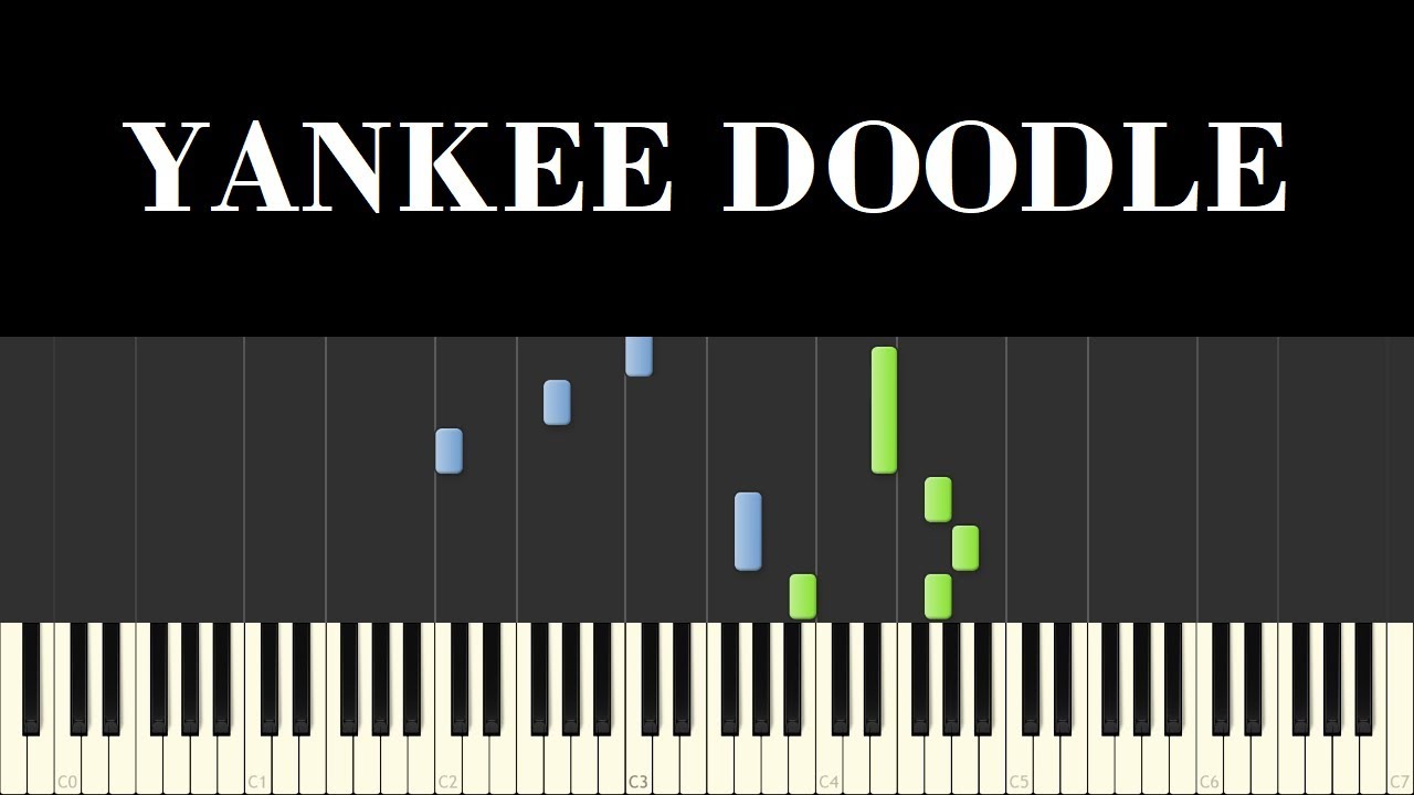 Easy Piano Tutorial Yankee Doodle Youtube