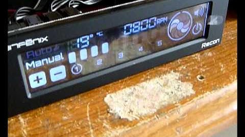 Bitfenix Recon fan controller outside of the PC test.