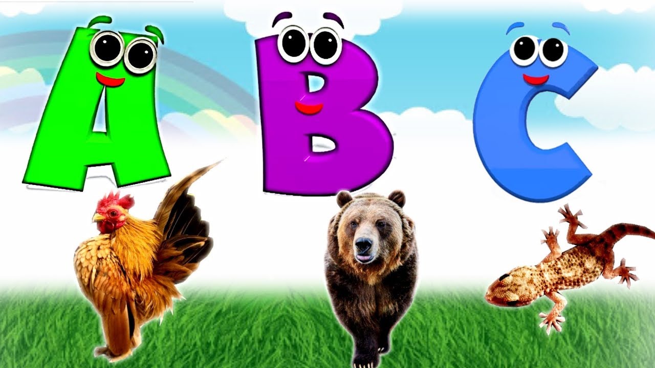 Belajar mengenal nama  hewan  dari huruf  A B dan C  untuk 