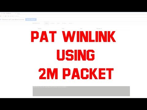 Pat Winlink 2M Packet 1200 baud Setup