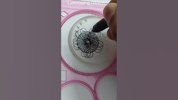Spirograph that is easy to make #shorts #spirograph #art #lineart #2025