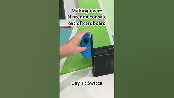 Making a Nintendo console every day out of cardboard for a week #nintendo