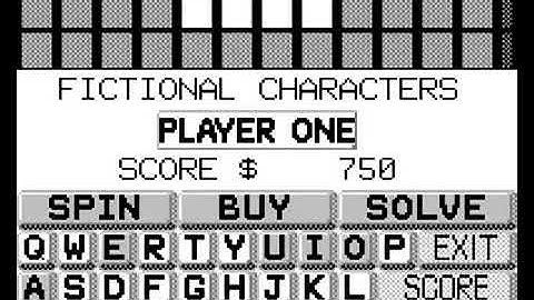 Wheel of Fortune - Tiger Game.com - Archive Gameplay 🎮