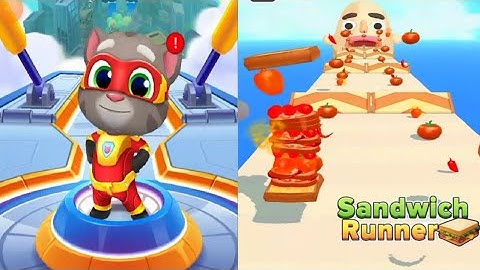 Talking Tom Hero Dash | Sandwich runner - All Level Gameplay Android,iOS - NEW APK UPDATE