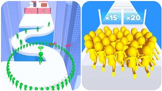 Circle Run Vs Join Clash 3d  Which Game is More Addictive?  All New Levels Game Mobile Walkthrough screenshot 2