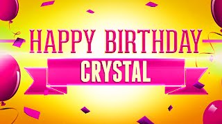 Happy Birthday Crystal