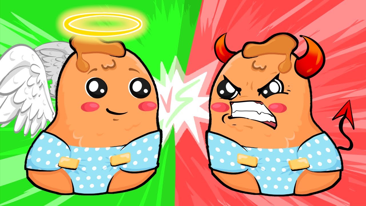 [Animation] Good Vs EVIL BABY NUGGY!!💛 ️| Bad VS Good ANYTHINGALEXIA ...