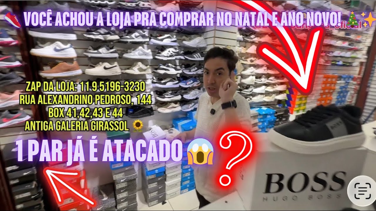 👟 VOCÊ ACHOU A LOJA DE TENIS NO BRÁS PRA COMPRAR NO NATAL E ANO NOVO! 🎄✨ 1 PAR AQUI JÁ É ATACADO 😱
