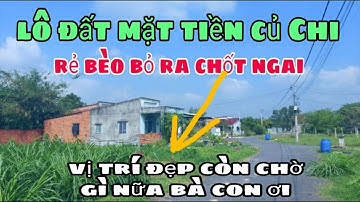 Nhà đất TMT Củ Chi giá rẻ, bán lô đất ngang | 5 x 25 | sổ hồng riêng .