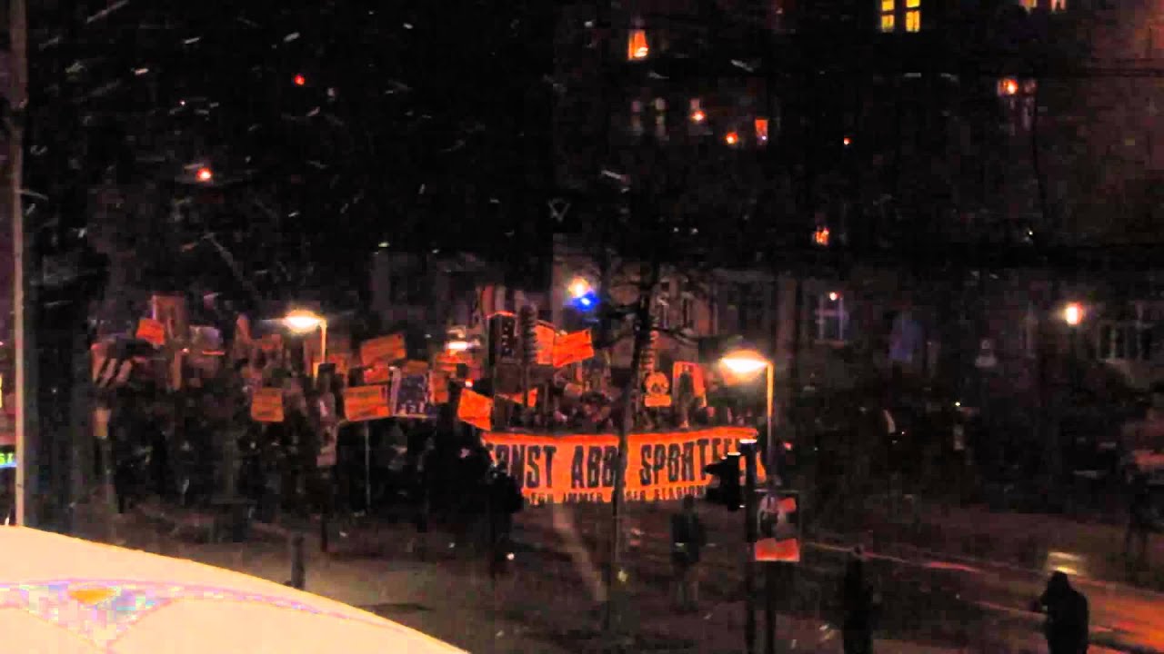 Demonstration für den Stadionausbau im Ernst-Abbe-Sportfeld