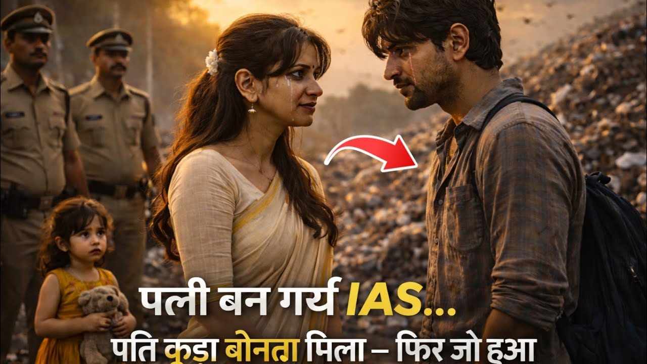 👉“पत्नी बन गई IAS… पति कूड़ा बीनता मिला — फिर जो हुआ सब रो पड़े!”😭😭