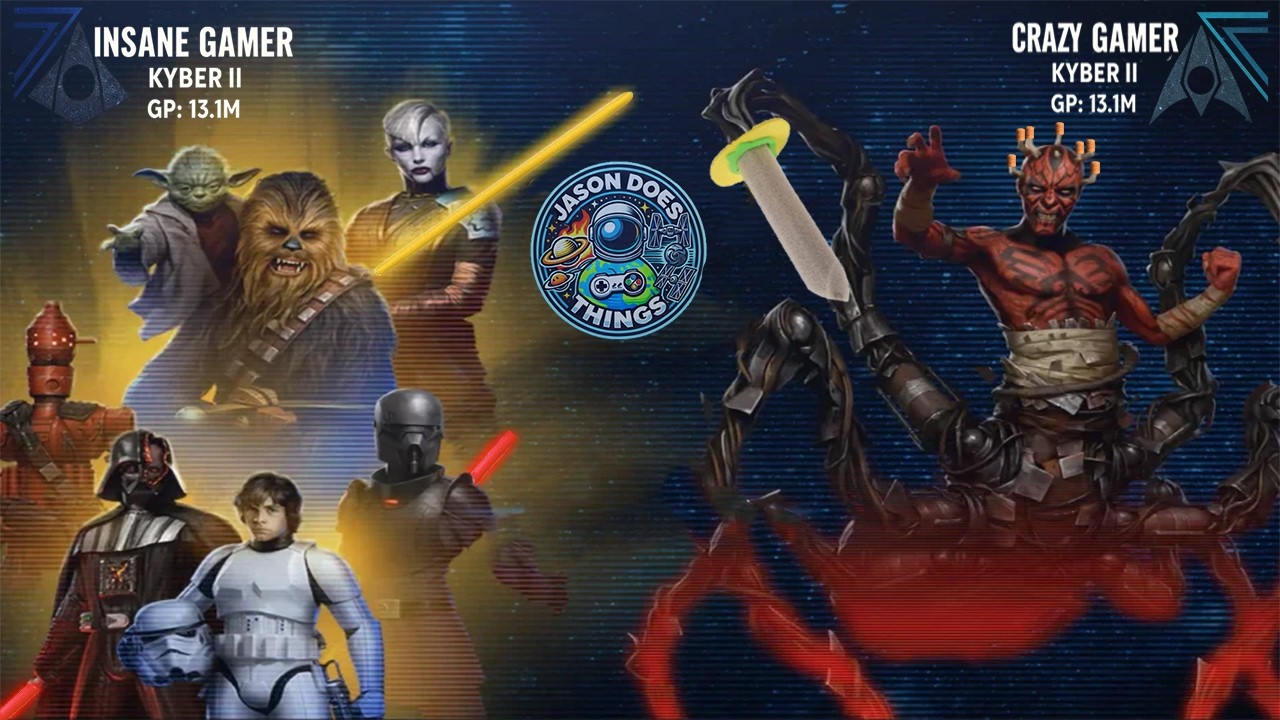 SWGoH TB, Conquest Insane & Crazy Gamer, STFC