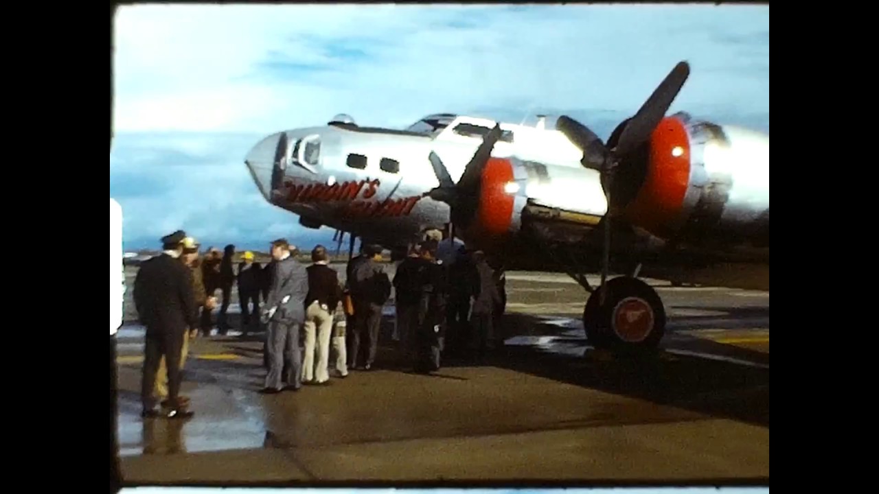B-17G Flying Fortress "Virgin's Delight" Air Force Presentation Vintage Footage.