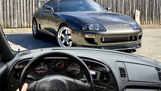 POV Cruising A Big Turbo Straight Pipe MKIV Supra. ST246 Clutch Review