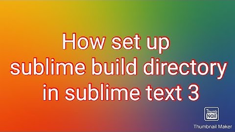 How to Run python3 program in sublime text3