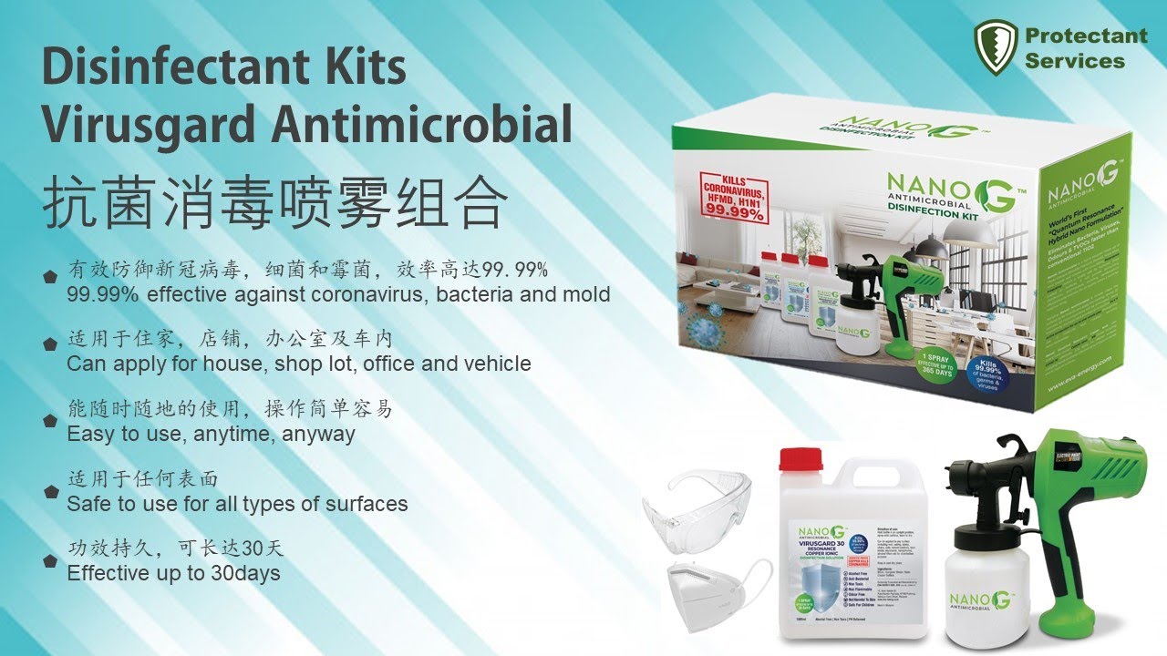 Disinfect with NanoG Antimicrobial Disinfectant 30