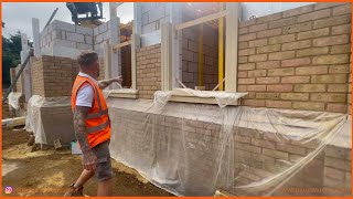 EP33 | 10,000sqft house built with only a level.  #brickwork #building #bricklaying