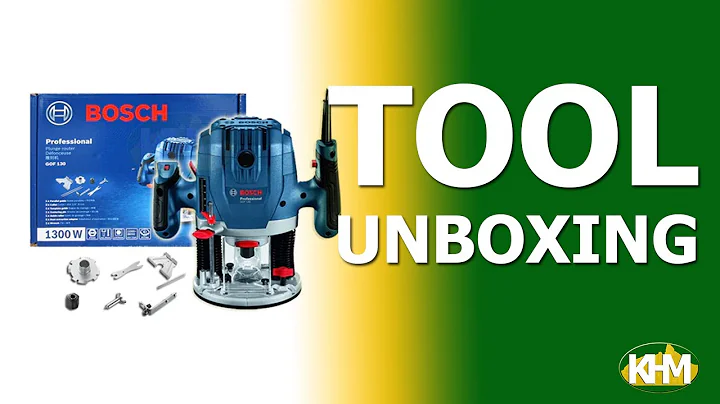 Bosch GOF 130 Plunge Router 14 1300W Contractor's Choice Quick Unboxing