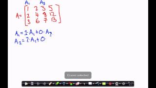 Example of matrix factorization