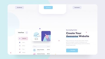 Design Inspiration: Interface Dashboard Landing Page -Animation