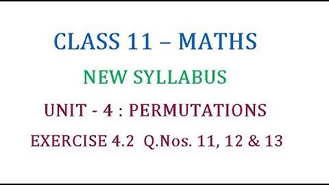 Class 11 Maths Unit 4 : Solved Problems in Exercise 4. 2 Part 6