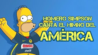 Homero Simpson  Himno del América (Cover)