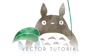 VECTOR TUTORIAL : HOW TO MAKE WATERCOLOR SILHOUETTE IN ADOBE ILLUSTRATOR