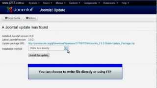 Joomla 3.0 - Update Joomla