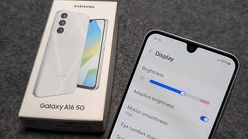 Enable / Disable Adaptive Screen Brightness on Samsung Galaxy A16 5G