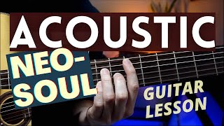 How to Create MELODIES Using CHORDS - Neo Soul Guitar Lesson