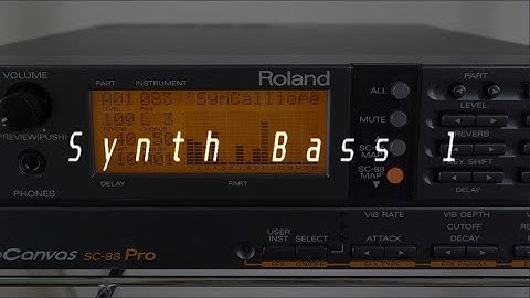 Pokémon Instruments: Synth Bass 1 | Roland - SOUND Canvas VA (SC-88 Pro Map)
