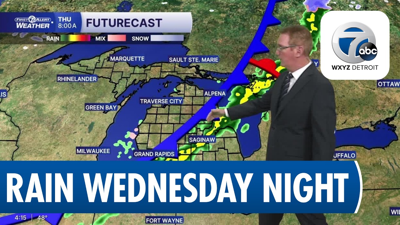 Rain headed our way - YouTube