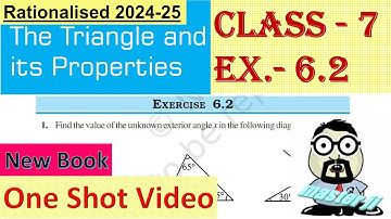 Ex. 6.2 Class 7 Maths Chapter 6 (The Triangle and it’s Properties)