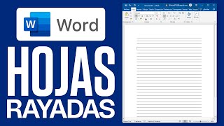 Cómo HACER una HOJA RAYADA en Word (2026) Paso a Paso