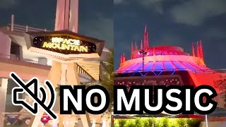 Space Mountain W No Music - Disneyland Park, California 4K 60Fps Pov