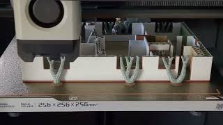 Printer in action: GBuilder BIM (DigitalTwin) to 3D Printing testing