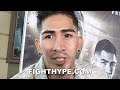 Leo santa cruz uncut on miguel flores clash moving up to 130  fighting gary russell jr