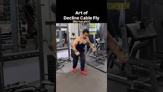 Decline Cable Fly for Lower Chest #cableflys #chestworkout #chestexercises #ytshorts