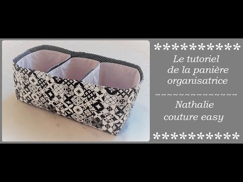 Organisateur de panier de couture boîtes à couture avec compartiments amovibles pour fournitures de couture 25 x 16 x 10,4 cm 