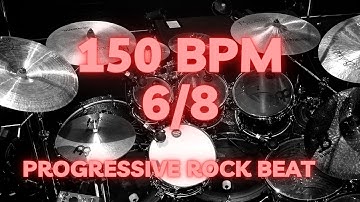 150 BPM - 6/8 Progressive Rock Drum Beat