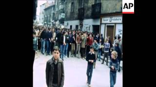 SYND 19 3 79 BASQUES DEMONSTRATE IN SAN SEBASTIAN