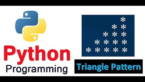 Simple way to create right-angled triangle Pattern 2 using Python